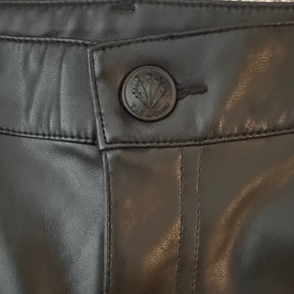 NWT Rag & Bone Sid Faux Leather Carpenter Black Pants 23 - Picture 5 of 10